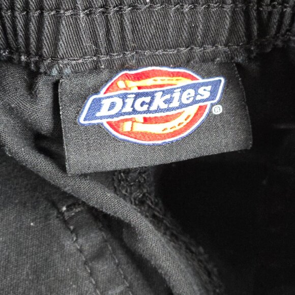 Dickies Pants Womens 25 R 26x29 Black Cargo Jogger High Rise Work Elastic Waist - Picture 4 of 12